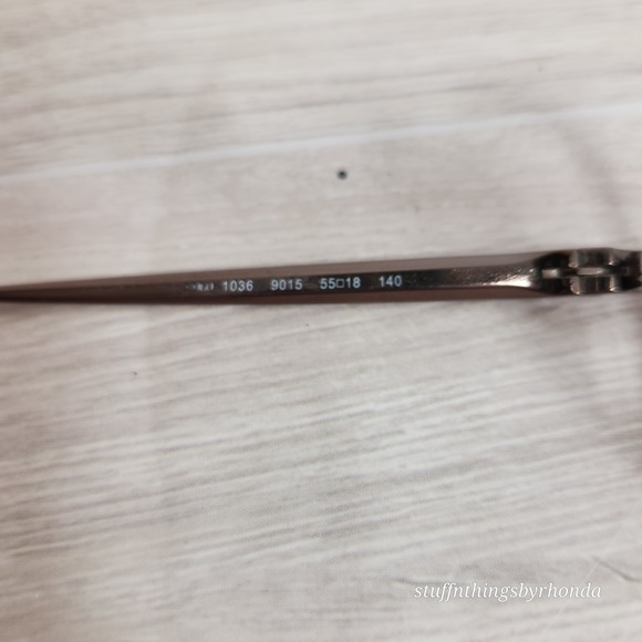 RALPH LAUREN 1036 SQUARE FULL RIM  EYEGLASSES FRAMES 55-18-140 Made In ITALY - Picture 5 of 10